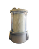 V300 Vacuum Pump  See Through In-Line Enclosure and Filter 2-1/2” Threaded Inlet